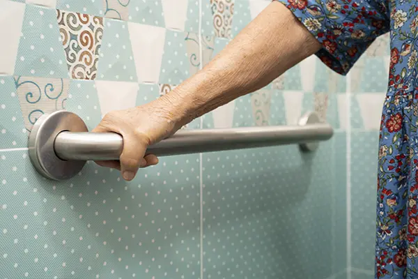 grab bar installed by home health network contractor